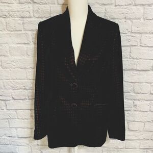 Elegant Black and Red Women's Blazer
